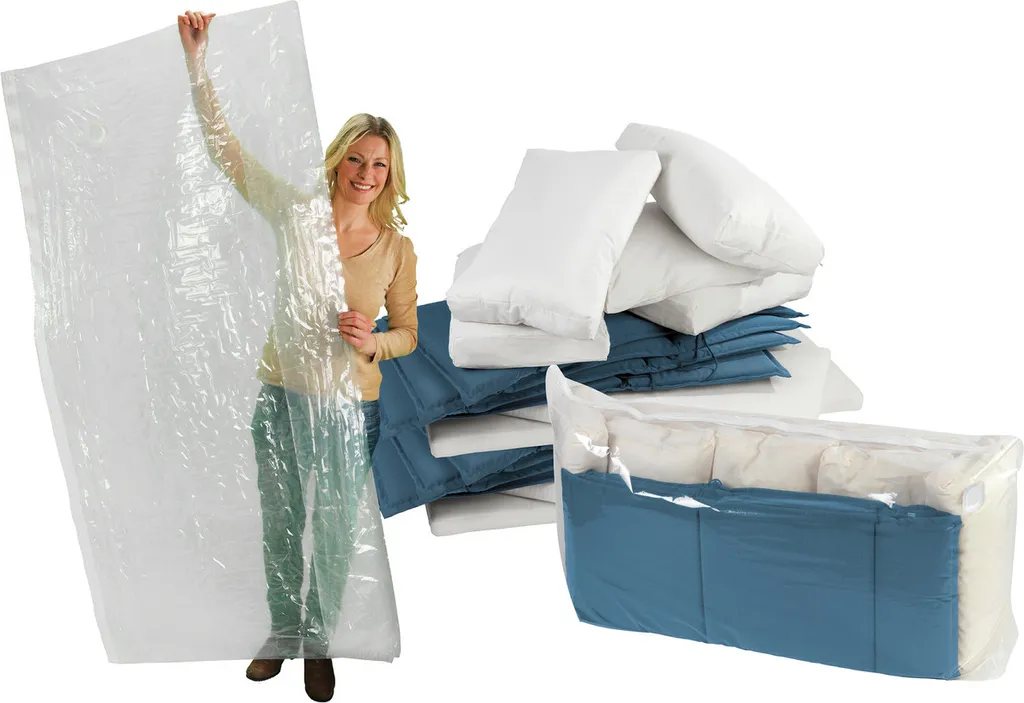 Cube sous vide Jumbo XXL 100x80x38 cm Sac de Rangement Gain de Place
