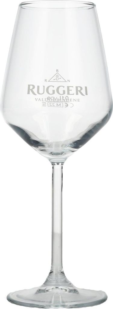 Ruggeri Argeo Prosecco Stielglas mit Eichung Produktbild 