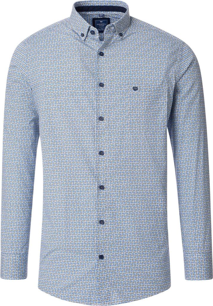 Redmond - Casual Fit - Herren Hemd (251075111), Größe:6XL, Farbe:Grün(60)