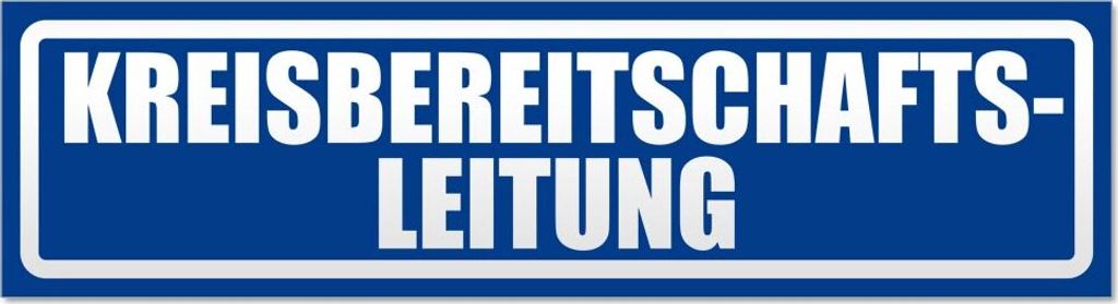 Kreisbereitschaftsleitung invertiert Magnetschild Schild magnetisch