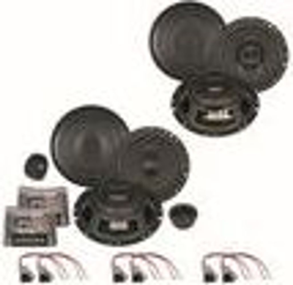CRUNCH DSX6.2C DSX62 2 vorne und hinten Einbauset für Golf 3 Vento Passat 35i