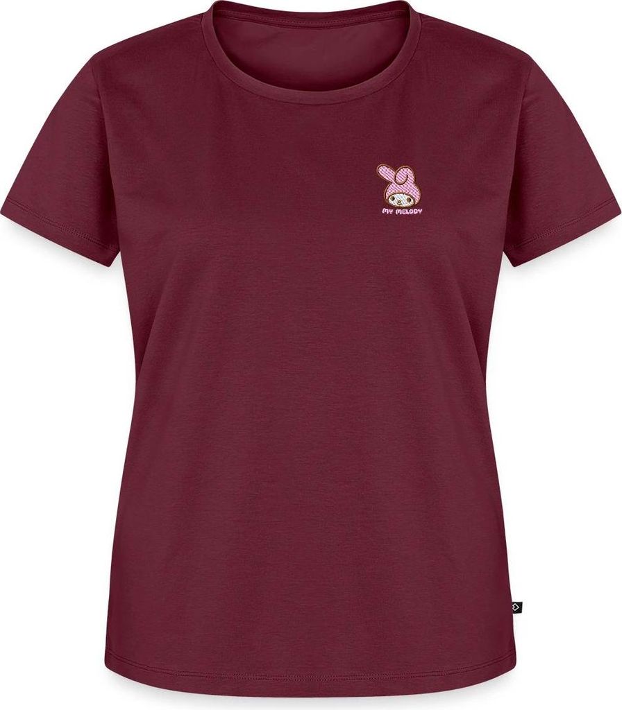 Spreadshirt My Melody Stick Portrait Frauen Premium T-Shirt, XL, Burgunderrot