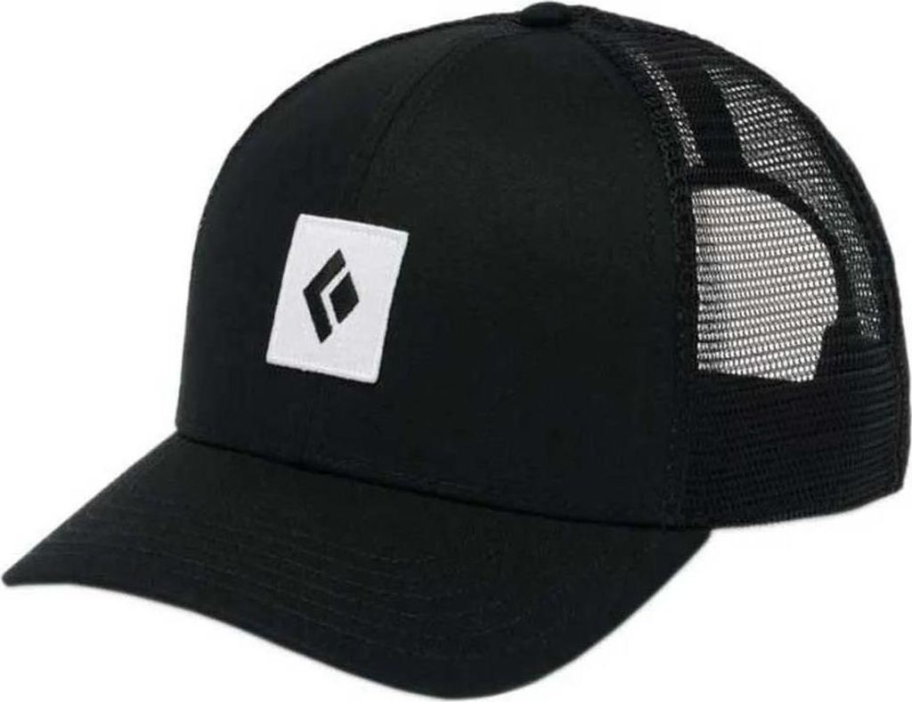 Bd Trucker Hat, 9109 Black-Black-White Icon Patch, One Size, Black Diamond