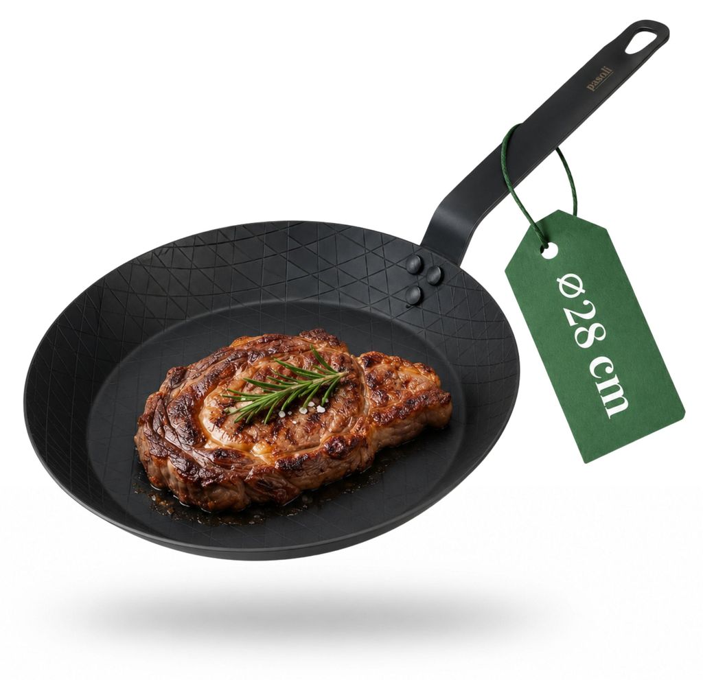 Unsere pasoli Steak Pfanne aus Kohlenstoffstahl, Ø28cm Produktbild 