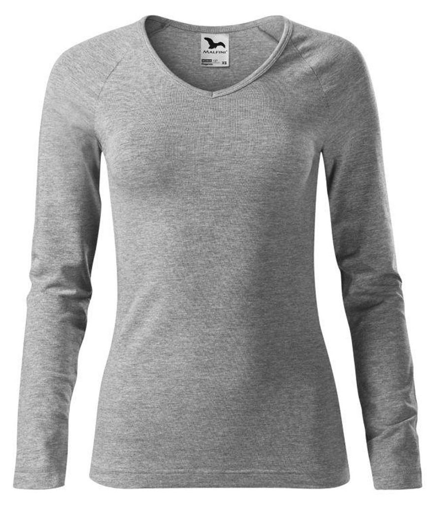 Malfini - "Elegance" T-Shirt für Damen, Langärmlig PP12409 (XS) (Grau)
