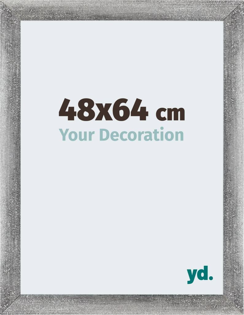 Puzzlerahmen 48x64 cm - Grau Gewischt - MDF - Mura