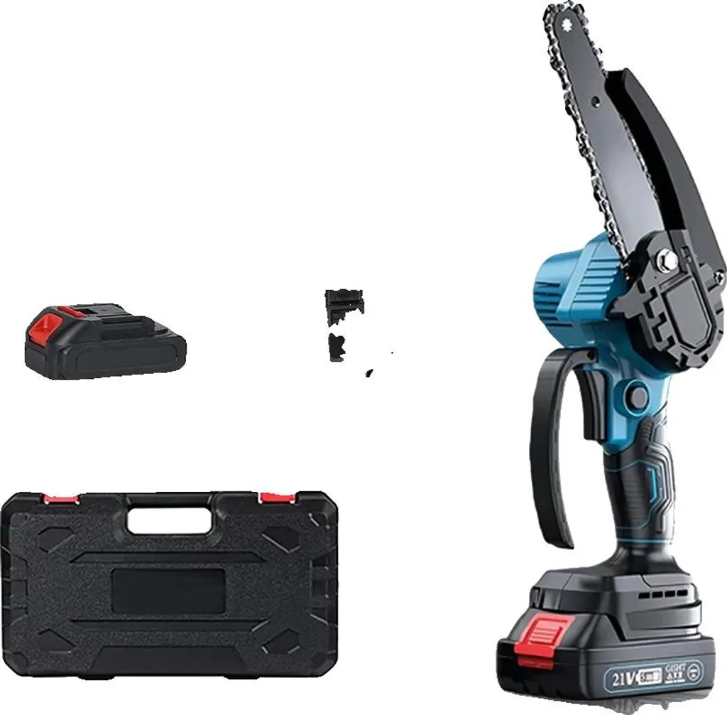 Mini Motosega Portatile ad Alta Efficienza - Sistema 2 Batterie 21V