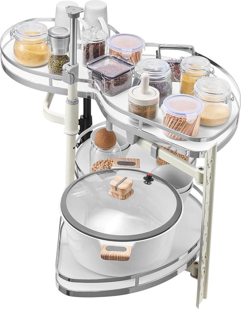 2 Tier Swing Right Blind Corner Cabinet Pull Out Soft Close Organizer