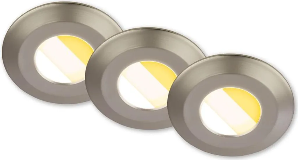Illuminazione Bagno Professionale: Kit 3 Faretti LED Ra90 Dimmerabili
