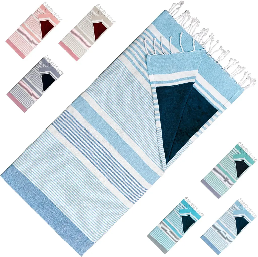 Asciugamano Mare Arowell Design Intelligente 170x90cm Blu