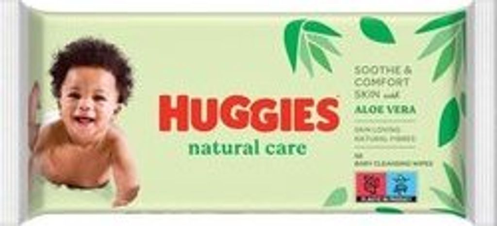 Huggies, Natural Care Feuchttücher, 56 Stück Produktbild