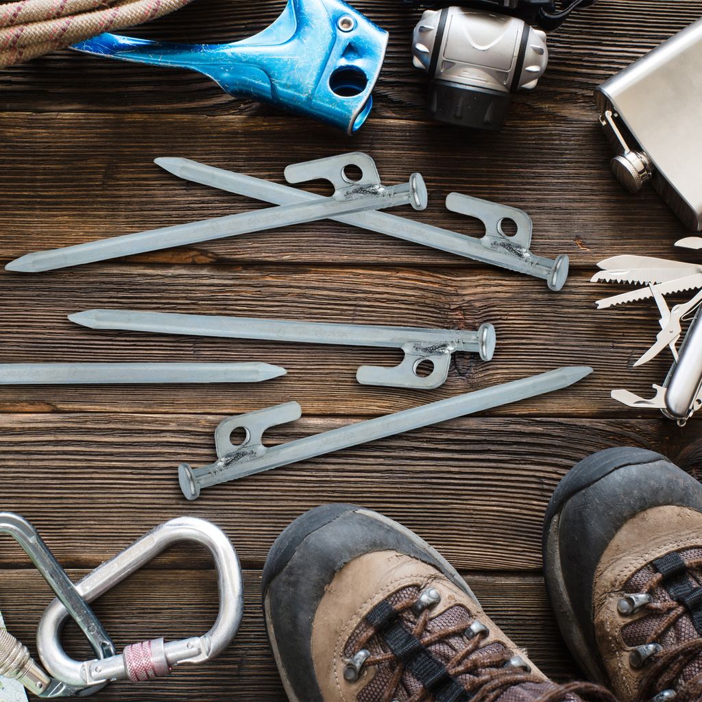 Relaxdays Felsbodenhering, 12er Set, für Zelt, Vorzelt, Produktbild 