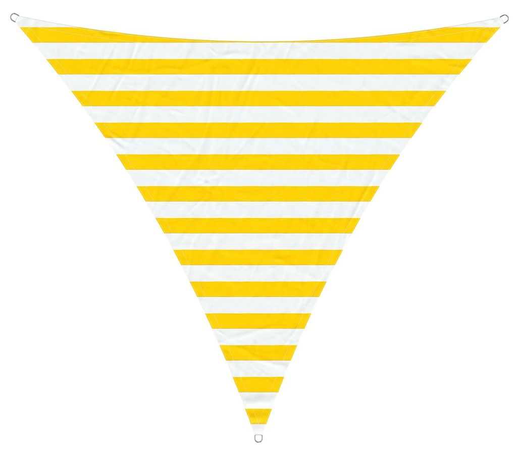 vidaXL Tente d'ombrage jaune et blanche 2 x 2 x 2 m 100 % Image du produit 