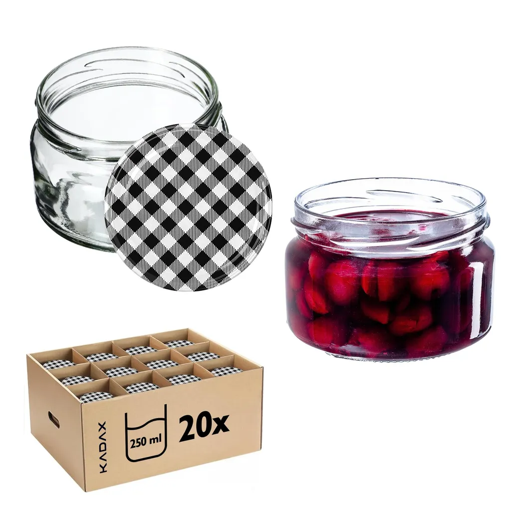 Vasetti Regalo KADAX 250 ml - Barattoli per Bomboniere e DIY Creativo