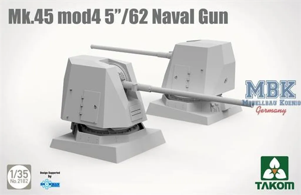 Réplique Canon Naval Mk.45 Mod.4 TAK2182 : Détails Précis 5''/62 - 2