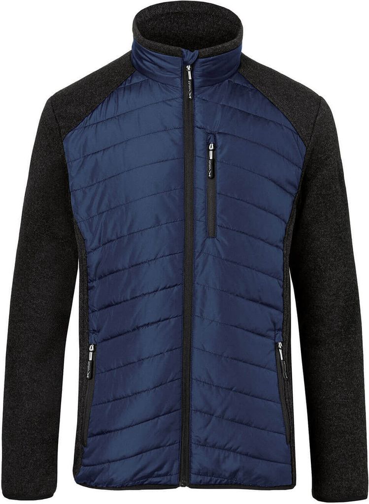 Kübler Hybridjacke dunkelblau/dunkelgrau Gr. S