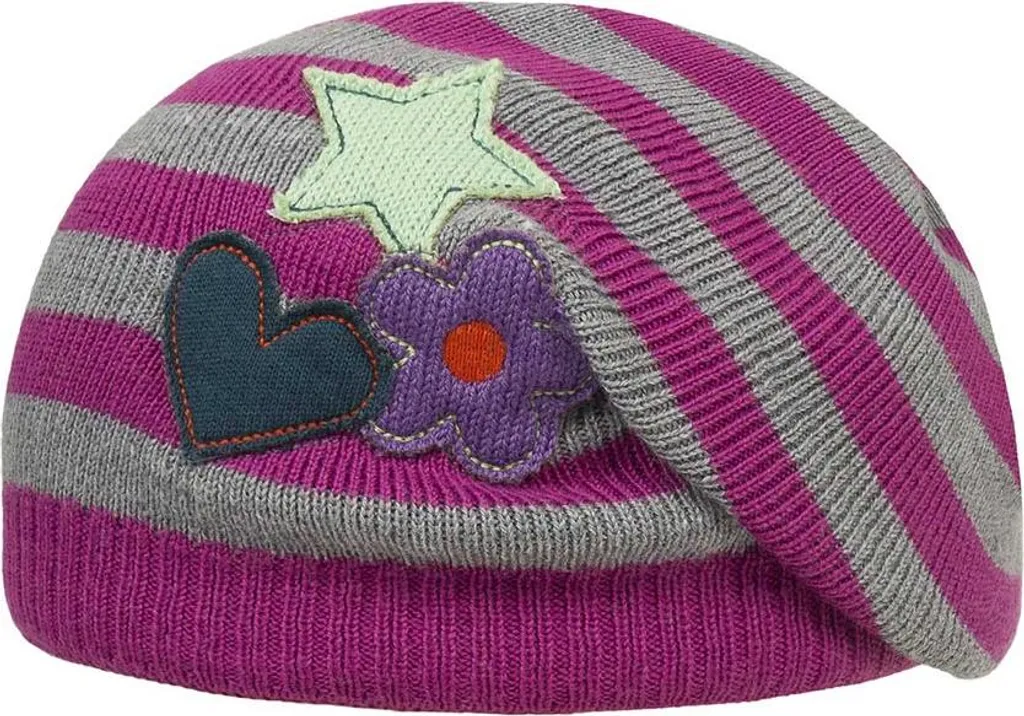 Cappello Döll Bambina Lana Rosa Grigio - Look Invernale Glamour