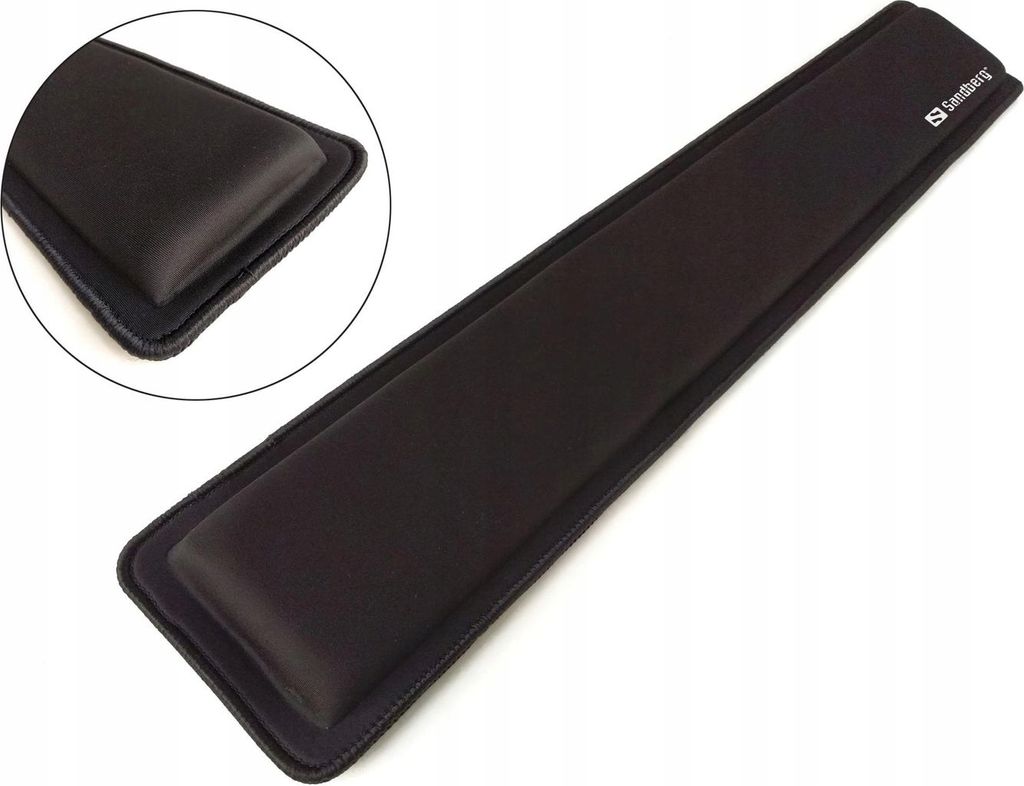 Sandberg Wrist Rest Pro XXL, Czarny, 712 mm, 120 mm, 23 mm, Zdjęcie produktu 