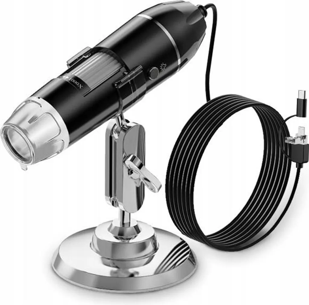 Microscope numérique USB 1600x avec 8 LED réglables pour PC et Android - 6