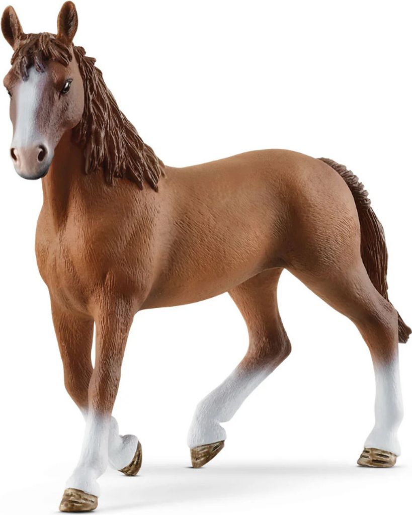Schleich Horse Club 72213 - Cavalla Sella Francese Con Sella, Figurina Collezionabile, Per Bambini