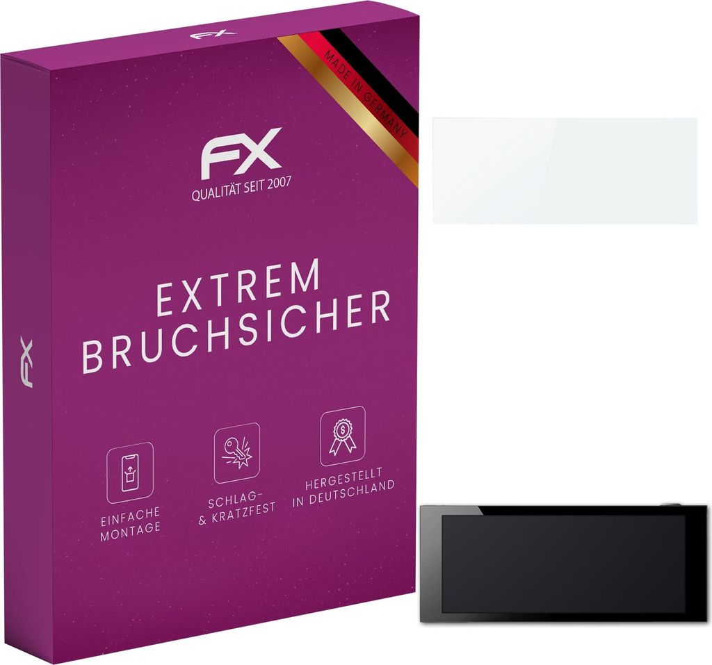 atFoliX FX-Hybrid-Glass Displayfolie kompatibel mit KeepKey Hardware Wallet Glasfolie