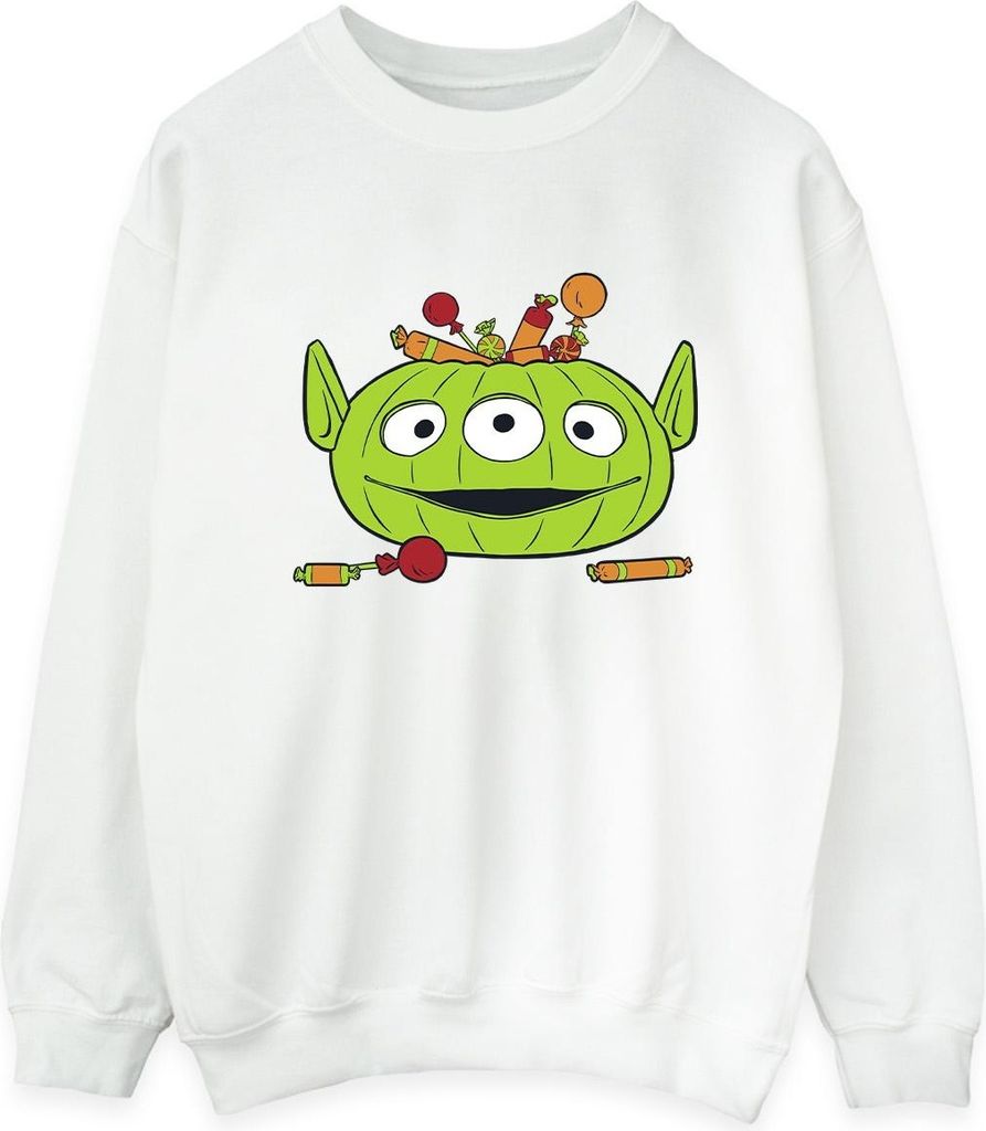 Toy Story - "Alien Pumpkin Basket" Sweatshirt für Damen - Halloween BI52716 (3XL) (Weiß)