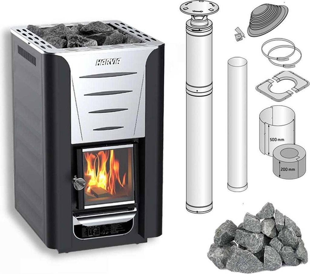 Harvia 20 Pro Allemagne Set Incl. pierres et système de Image du produit 