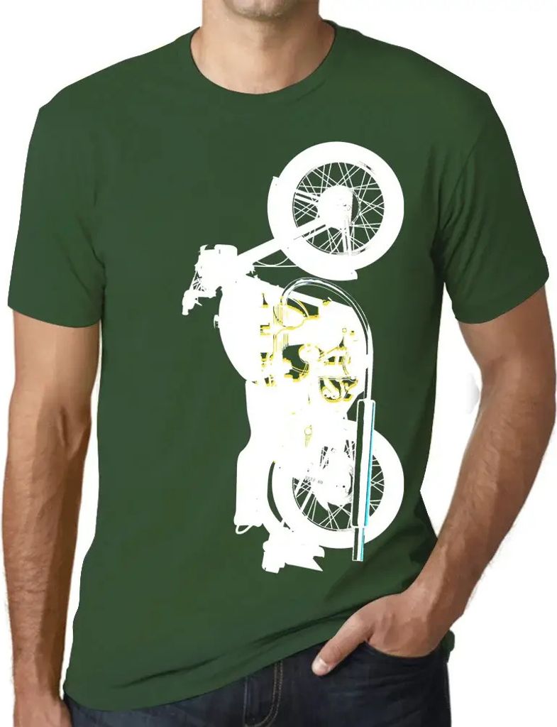 Herren Grafik T-Shirt Moto Biker Öko-Verantwortlich Vintage Jahrgang Kurzarm Lustige Druck Geburtstag Geschenk Mann