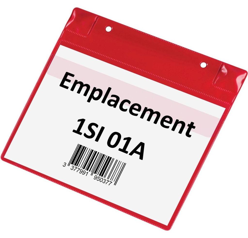 DJOIS Kennzeichnungstasche Neodym 170133 A5 rot 5 St./Pack. Produktbild 