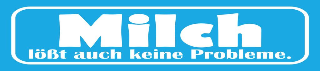 vianmo Blechschild 10x46 cm Milch lößt auch keine Probleme
