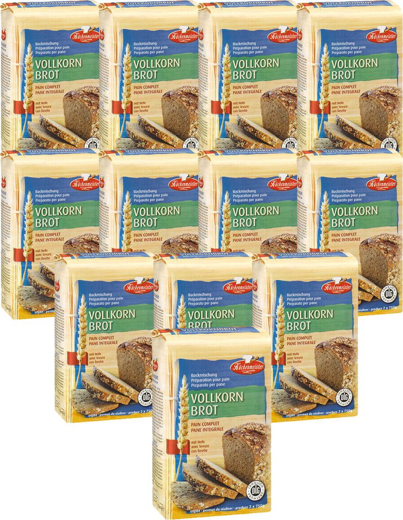 BIELMEIER Brotbackmischung Vollkornbrot 12 Stück á 1000 g Produktbild 
