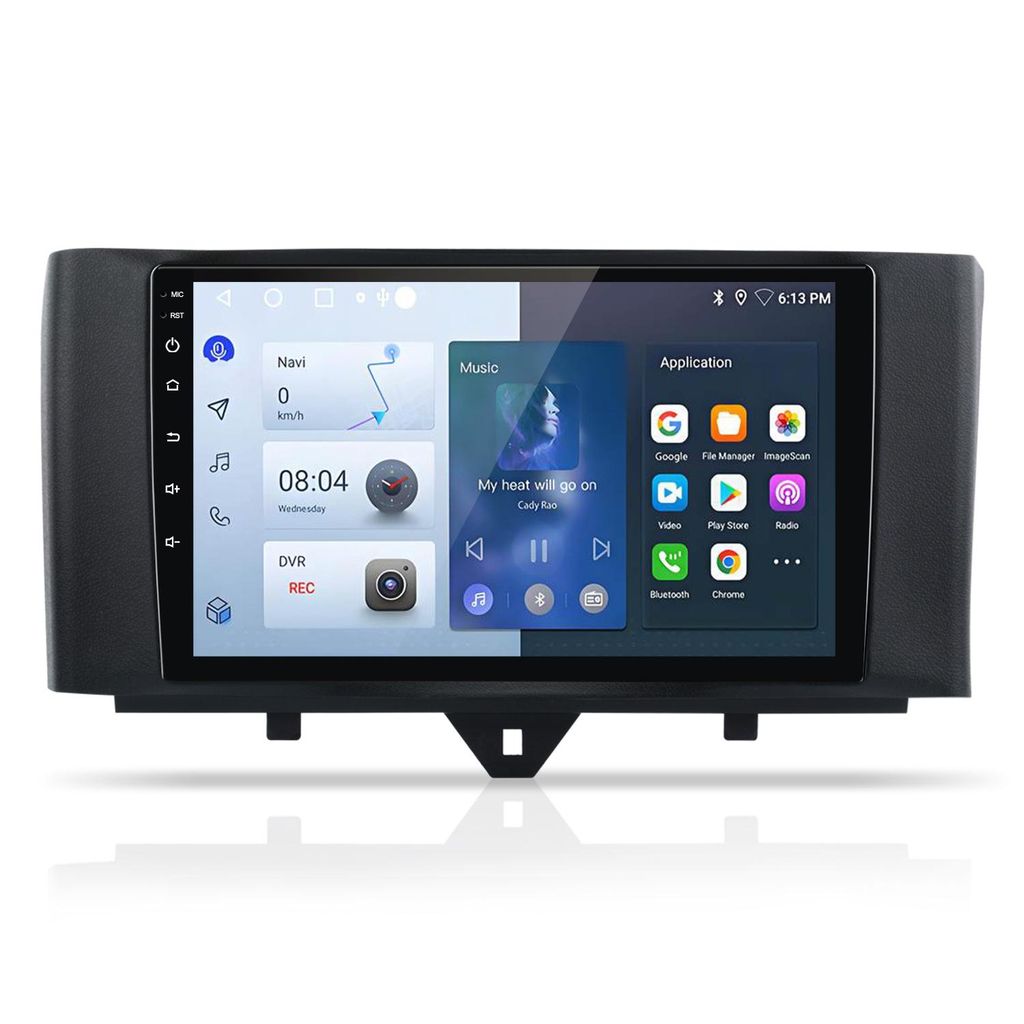 Android13 carplay 2+64G Für Mercedes benz Smart Fortwo 451 2010-2015 Autoradio GPS Navi Sat WIFI SWC BT USB