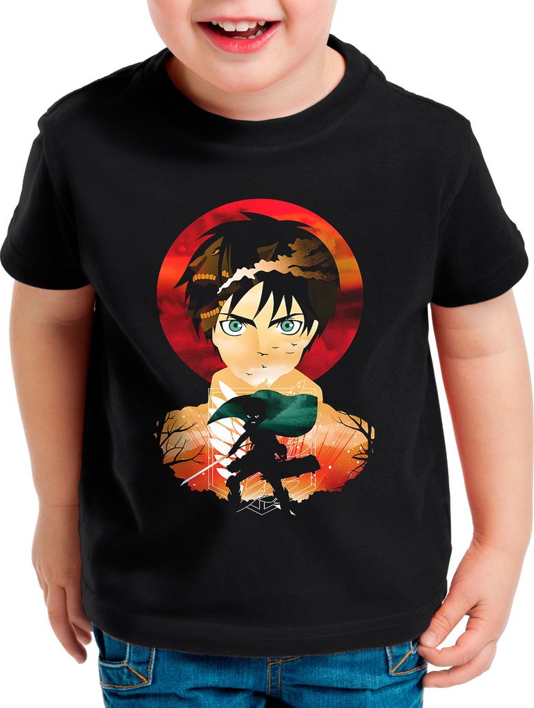 A.N.T. Titan Conquerer Kinder T-Shirt attack anime japan manga on titan aot