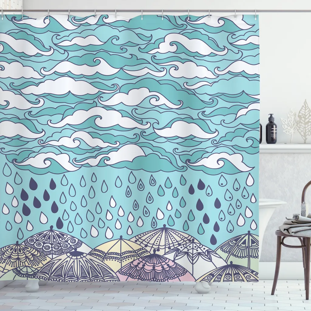 Restyling Bagno con Abakuhaus: Tenda Doccia Blu Lilla 175x240cm