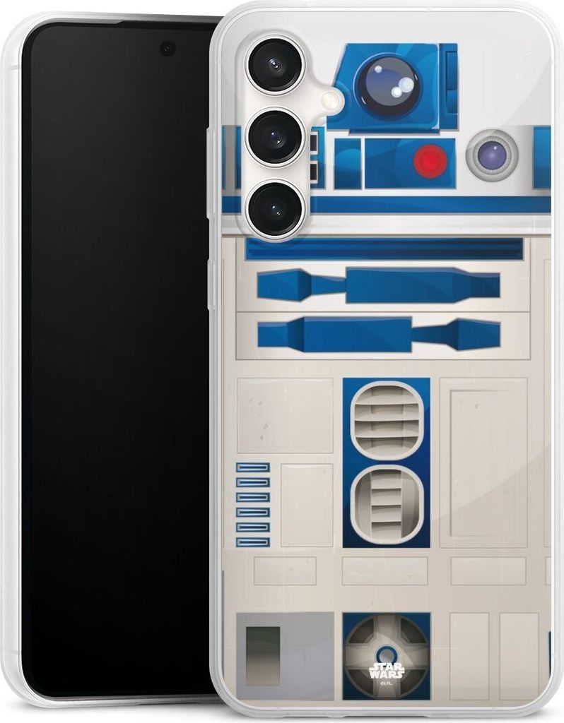 DeinDesign Slim Hülle für Samsung Galaxy S23 FE Silikon Case Ultra Dünn Handyhülle Fanartikel Star Wars R2D2