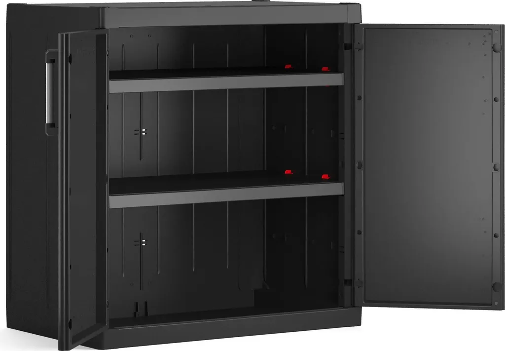 Keter Detroit XL Basso: Mobile Multiuso Nero per Lavanderia e Balcone - 2