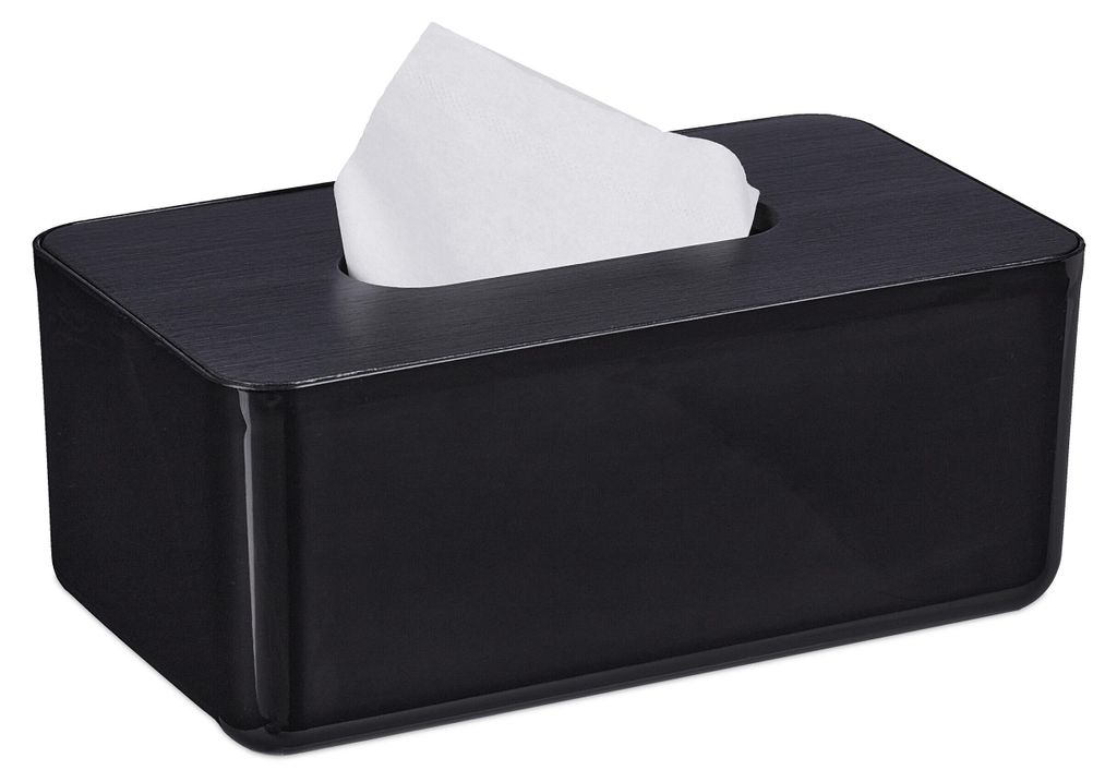 Relaxdays Tücherbox mit Deckel, für Bad, Taschentuchbox, Produktbild 