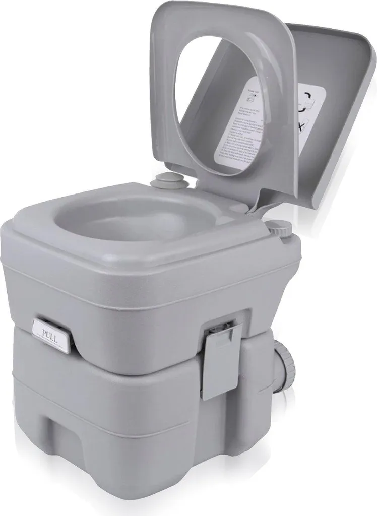 WC Portable de Camping Anti-odeur - Toilettes Mobiles 22L Haute Assise