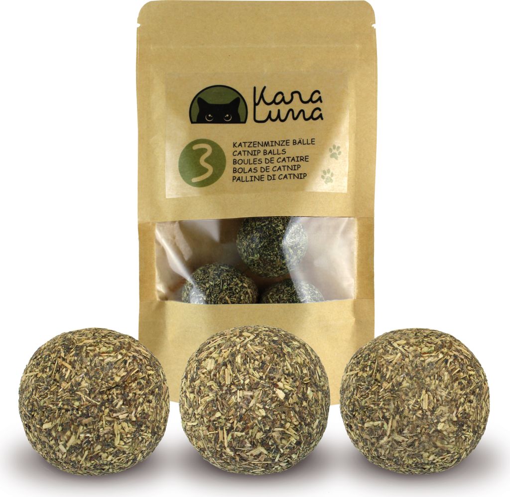 Katzenminze Spielzeug aus 100% natürlicher Katzenminze getrocknet & gepresst I Katzenspielzeug Katzen Spielzeug Catnip Balls Katze Beschäftigung ...