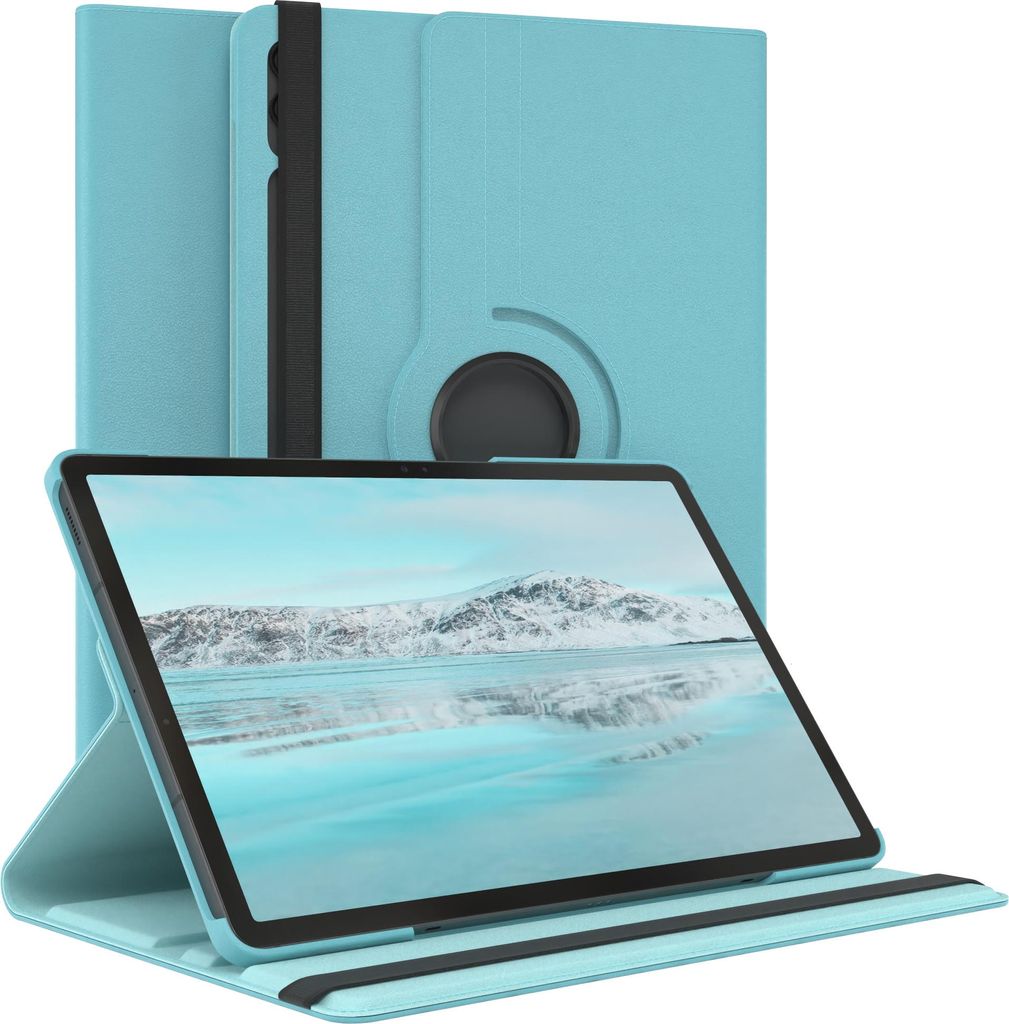 EAZY CASE - Tablet Hülle für Samsung Galaxy Tab S10 Plus Schutzhülle, Tablet Case 360° drehbar in Blau