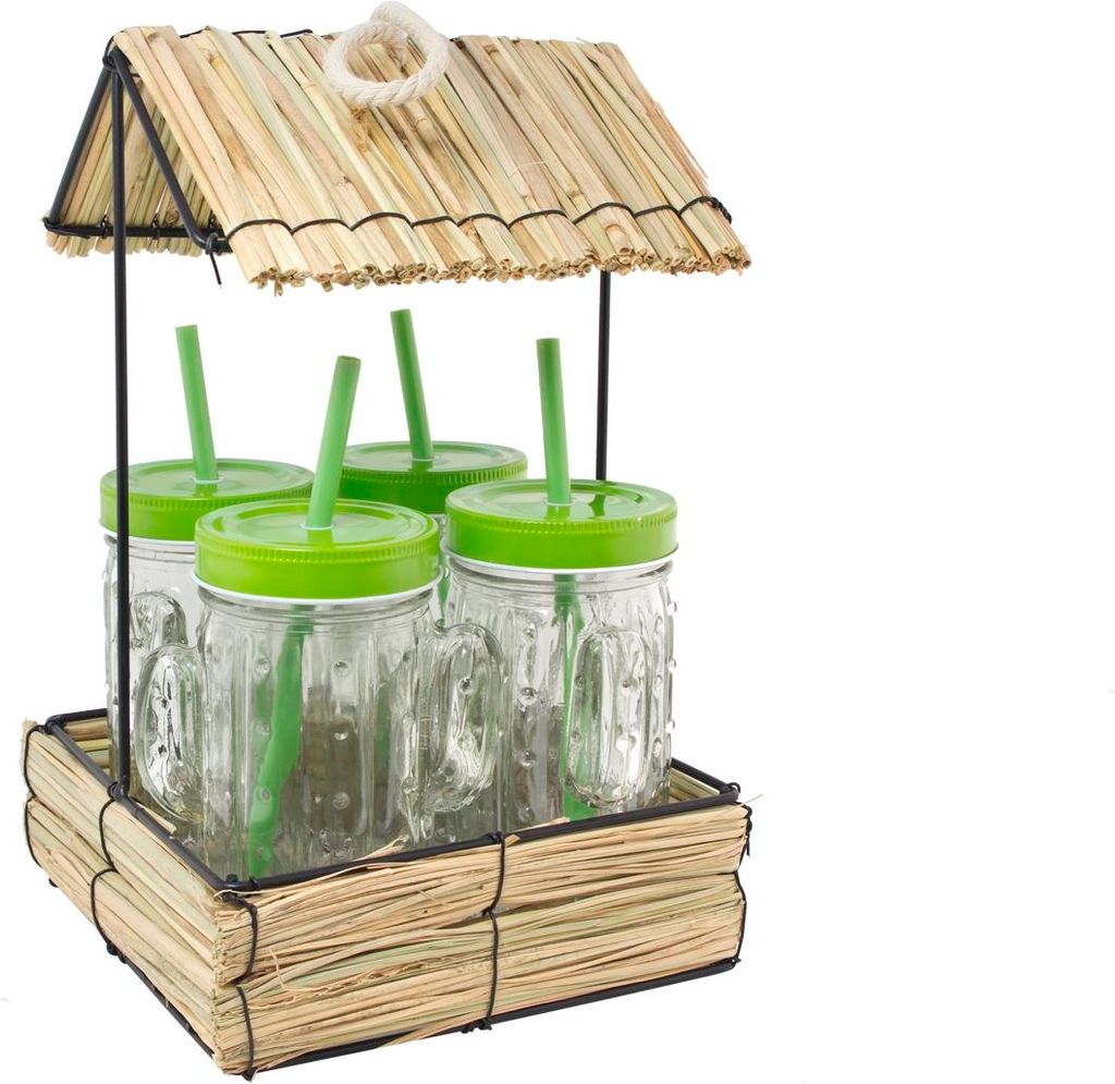 Trinkbecher 4 Stück mit Hütte Kaktus neuetischkultur Produktbild 