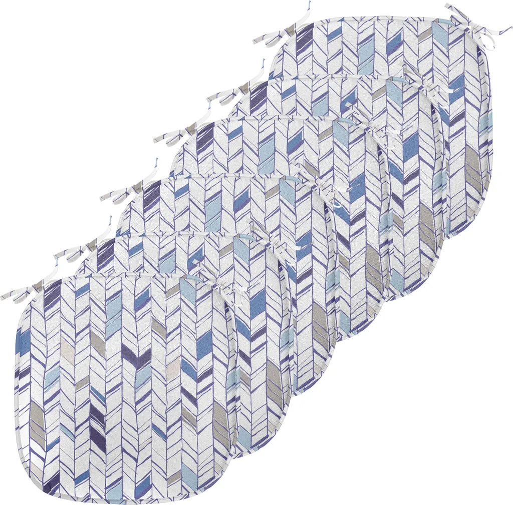 Galettes de chaise imperméables 40x40cm - Set de 6 Coussins de Cuisine