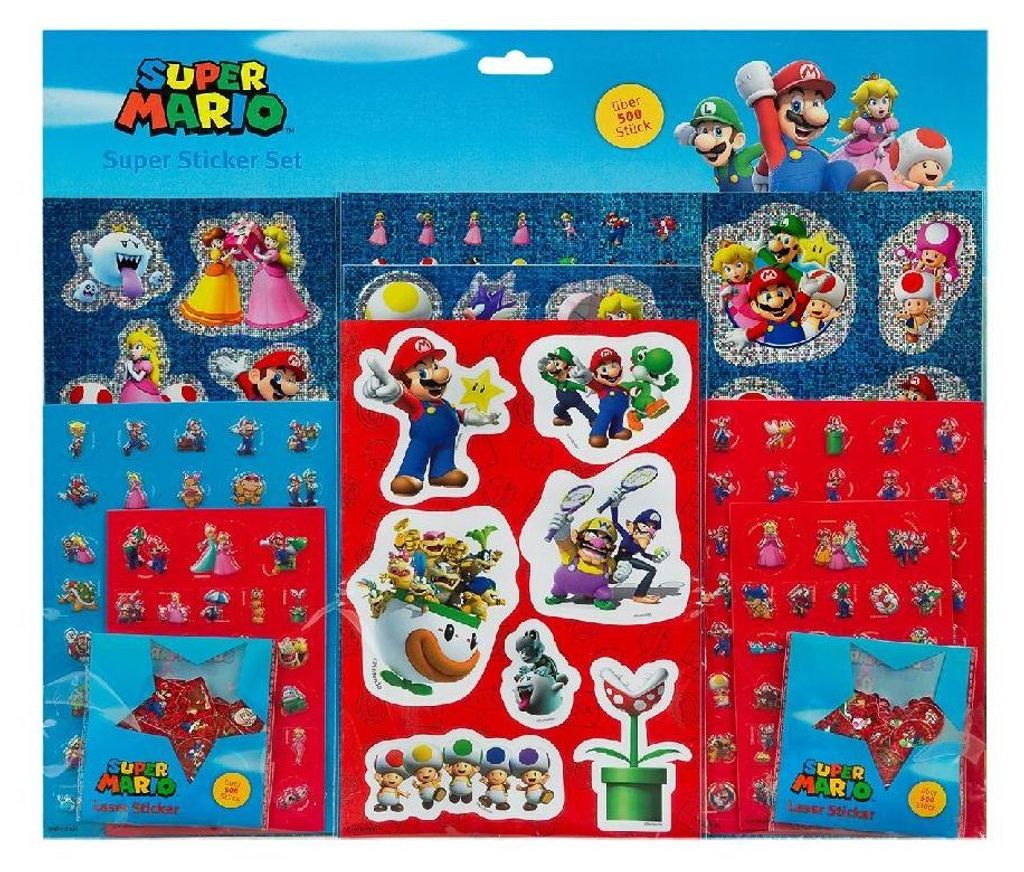 Undercover 6600000034 - Super Mario Mega Set Aufkleber - 500 Super Mario Aufkleber von Undercover, Das Set besteht aus Aufklebern aller Ihre Liebli...