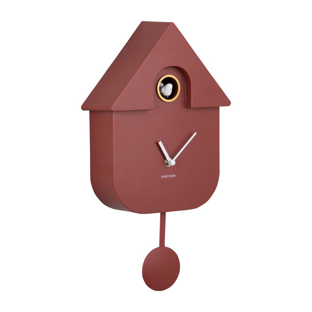 Karlsson - Kuckucksuhr Modern Cuckoo - Rot - 8.5x21.5x41cm Produktbild 