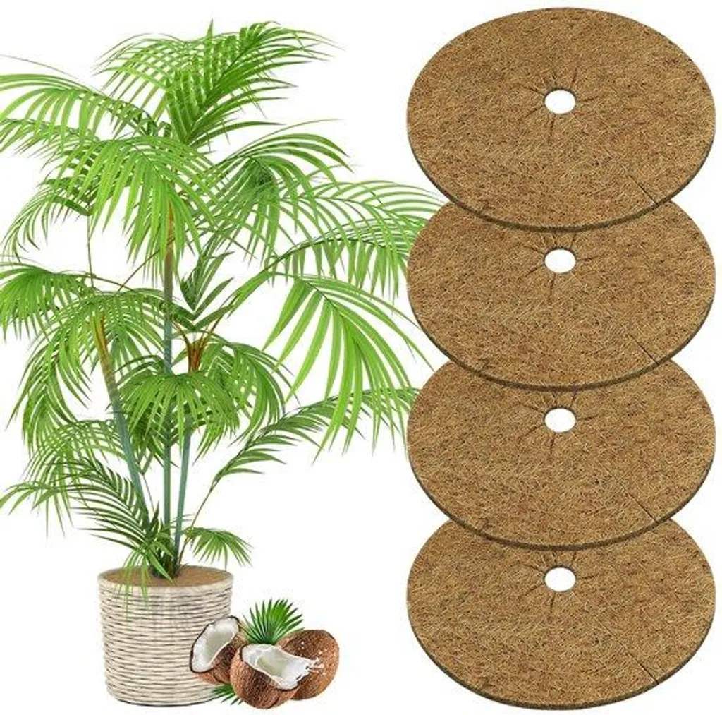 Tapis en fibre de coco 30 cm lot de 4 pour protection hivernale de jardin