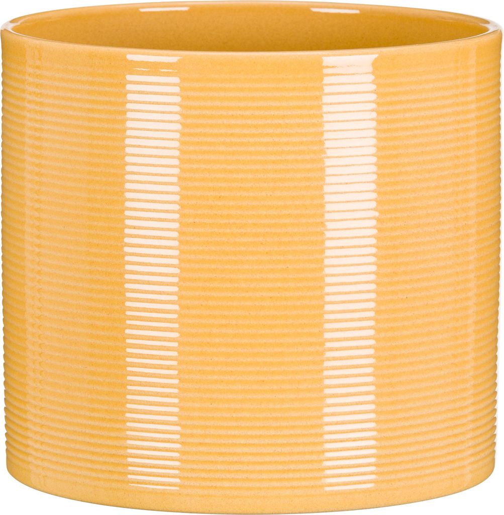 Scheurich Flower Pot 828, Topfpflanzer, Freistehend, Keramik, Gelb, Rund, Drinnen