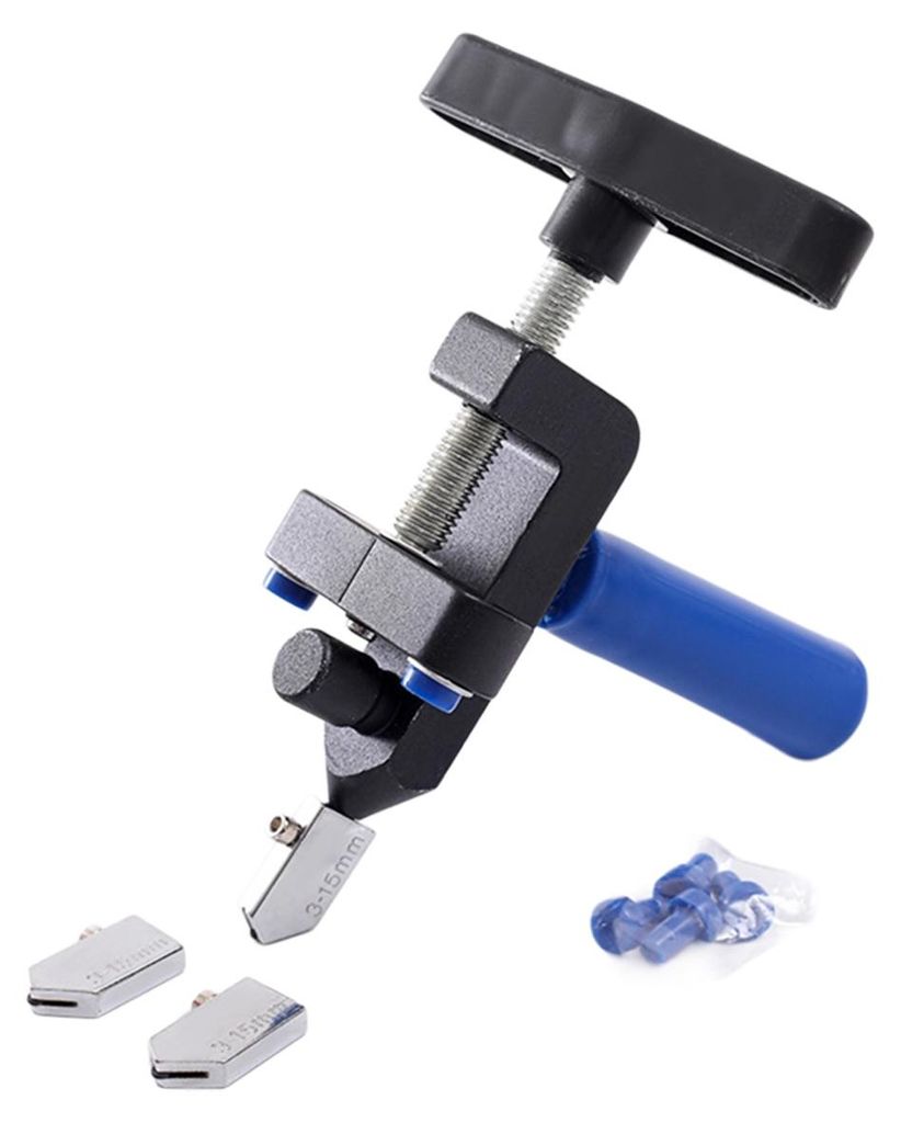 Fliesenschneider, manueller Fliesenschneider, Keramikfliesen, Porzellanfliesen für Profis mit verstellbarer Laserführung, präzisem Schnitt, ruts...