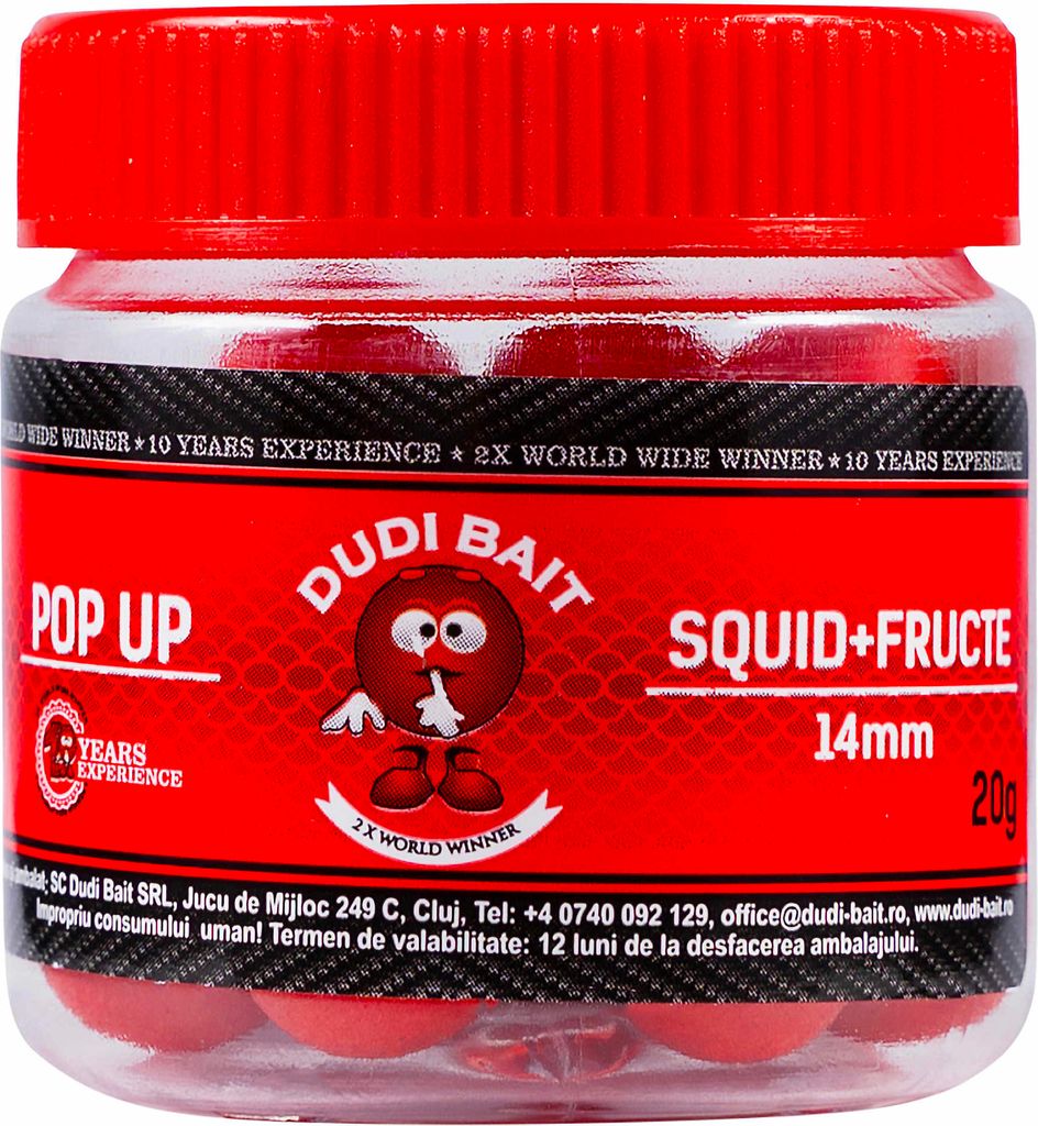 Dudi Bait Pop Up Tintenfisch-Früchte Kugeln 14mm 20g