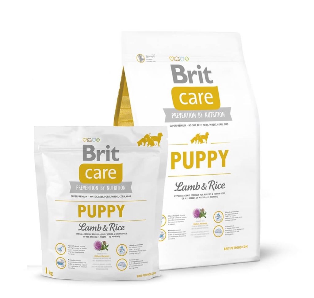 Brit Care Puppy, Welpe, jede Rasse, Lamm, Reis, 3 kg