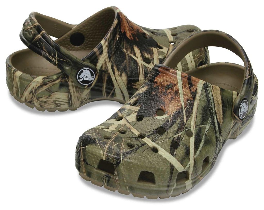 Crocs Classic Realtree Kinder Camo Clogs Khaki, 207093-260